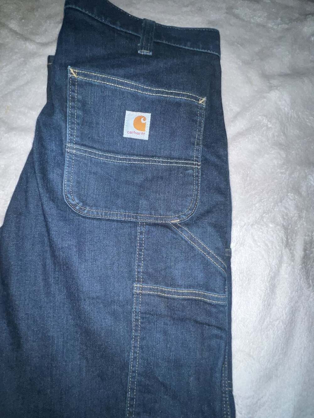 Carhartt Rugged Flex Relaxed Fit Straight Leg Double-Knee Work Jeans 36x32